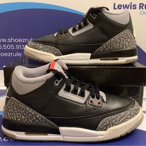 Air Jordan 3 Black Cement Kids Size 6.5y